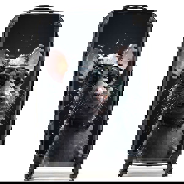 Warren Reed Splashart Rat In Glasses Suitcase