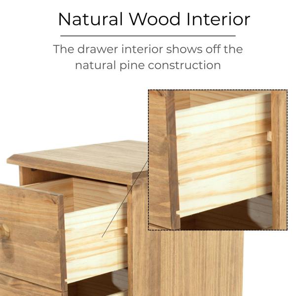Core Products Cotswold 5-Drawer Narrow Chest of Drawers