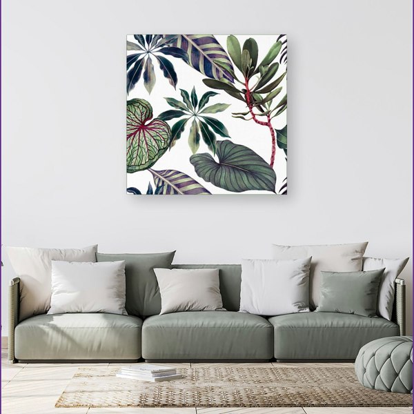 Warren Reed Watercolor Tropical Leaf Canvas