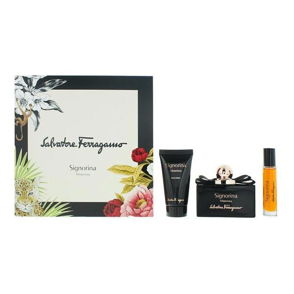 Salvatore Ferragamo Signorina Misteriosa Eau de Parfum 100ml, Eau de Parfum 10ml + Body Lotion 50ml Gift Set for Her