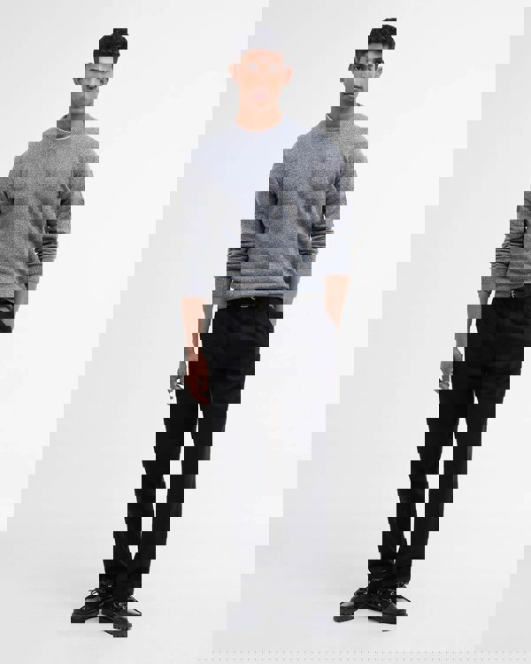 Barbour Tisbury Crew Neck Knitted Jumper - Classic Grey