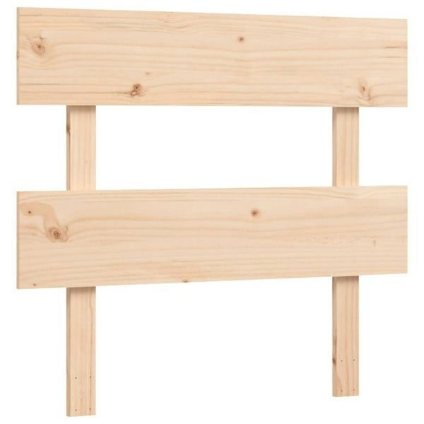 Berkfield Bed Frame with Headboard Small Single Solid Wood