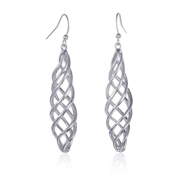 Long Spiral Dangle Earrings for Women - namana.london