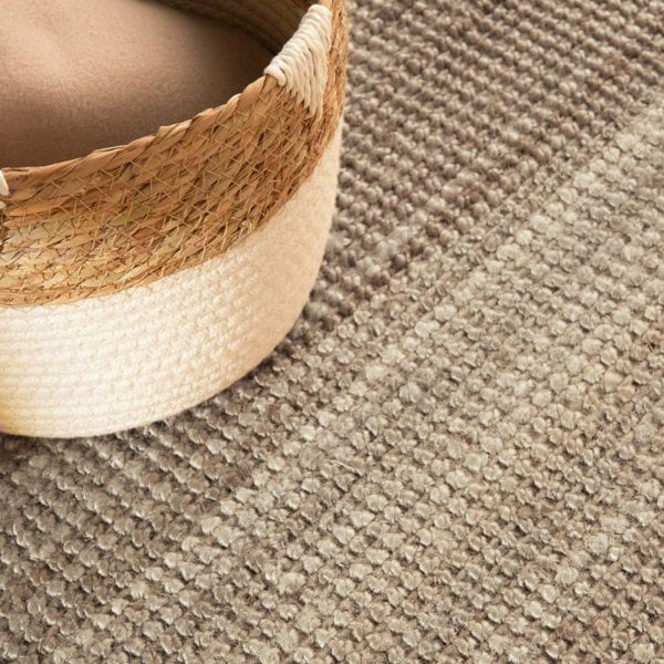 Handwoven Jute Brown Rug – Natural Colour