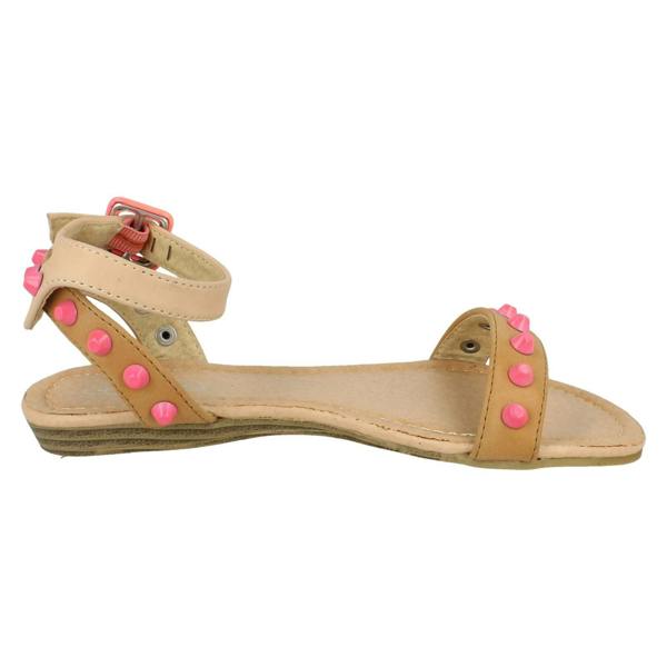 Spot On Girls Spot On Flat Ankle Strap Sandal H0116
