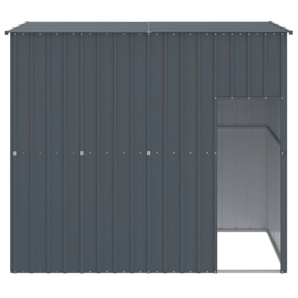 Berkfield Dog House with Roof Anthracite 214x153x181 cm Galvanised Steel