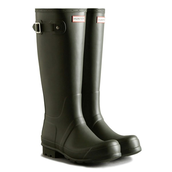 Hunter Mens Hunter Original Tall Winter Snow Rain Wellington Boots Olive or Blue