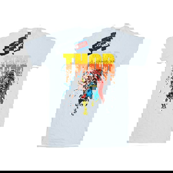 Marvel Mens Thor Pixelated T-Shirt - White