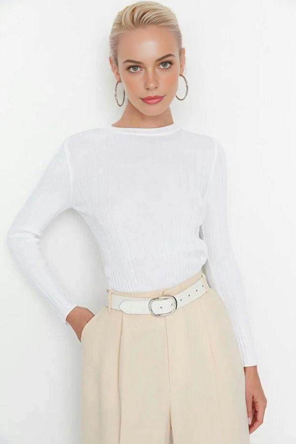 WOVCOR Basic Crew Neck Knit Sweater