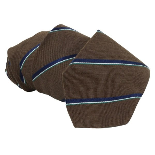 Dunhill silk regimental stripe tie
