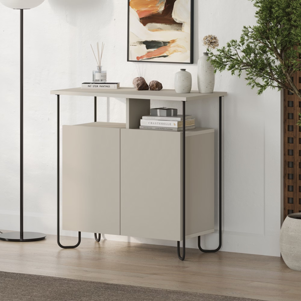 FW Style by invitation Modern 2 Door Sideboard Unit Metal Legs