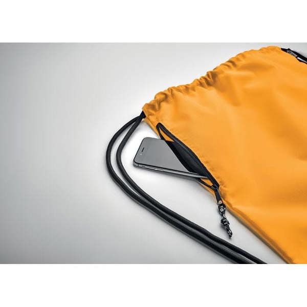 MidOcean Night Large RPET Drawstring Bag - Orange - 