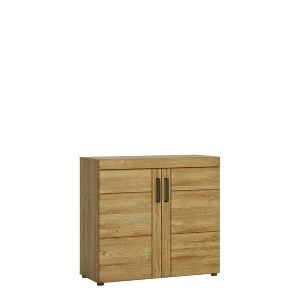 Wyld Haus Larkwood 2 Door Grandson Oak Wood Storage Cabinet