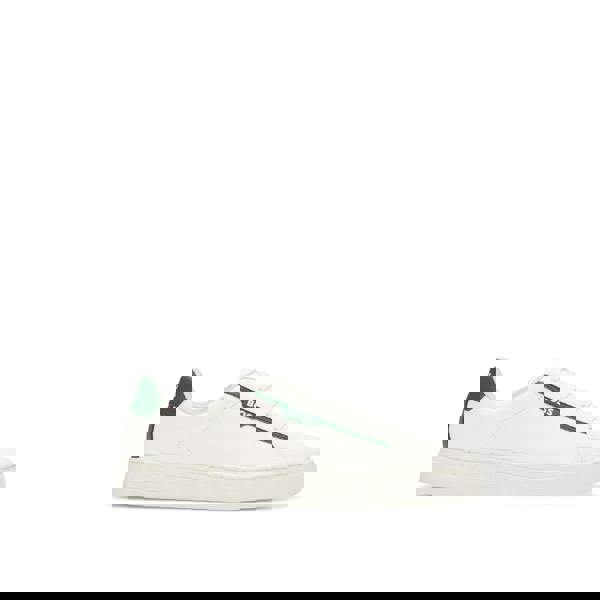 Boss Mens Rhys Suede Tennis Trainers - White - 