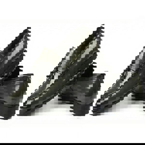 Dolcetto Men's Tassel High-Gloss Slip-On Loafers