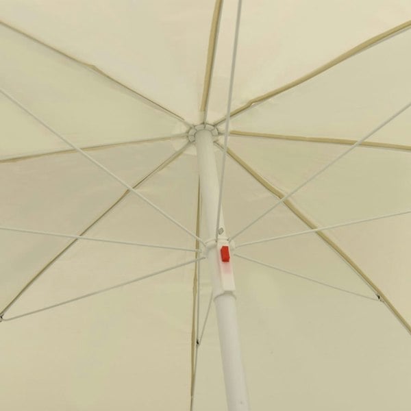 Berkfield Beach Umbrella Sand Yellow 240 cm