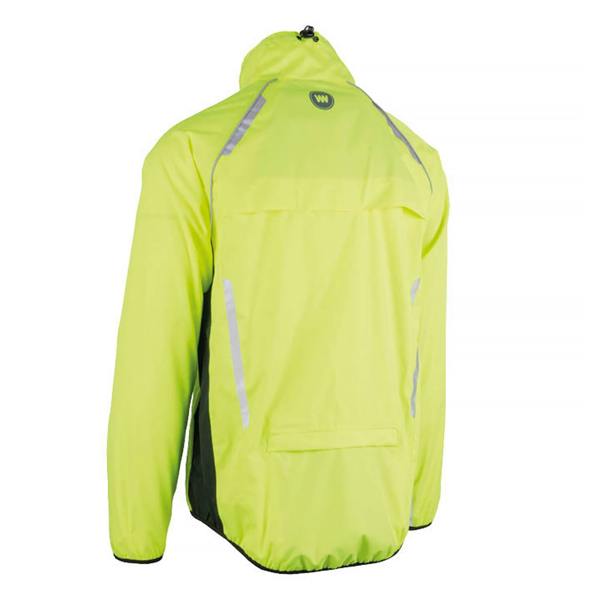WOWOW Mens Ladies Ben Nevis Hi Vis Waterproof Cycling Windproof Jacket with Pockets