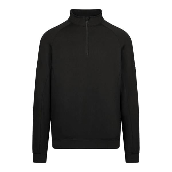 Trespass Mens Zakery Half Zip Sweatshirt - Black - 