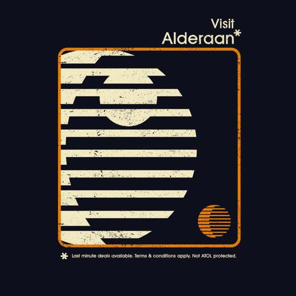 Visit Alderaan Navy T-Shirt
