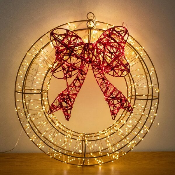 Samuel Alexander 38cm Galaxy Light Up Christmas Wreath with 960 LEDs & Timer