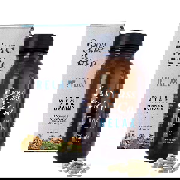 Grass & Co Mushrooms Capsules  Relax Maitake Mushrooms x 60 Capsules