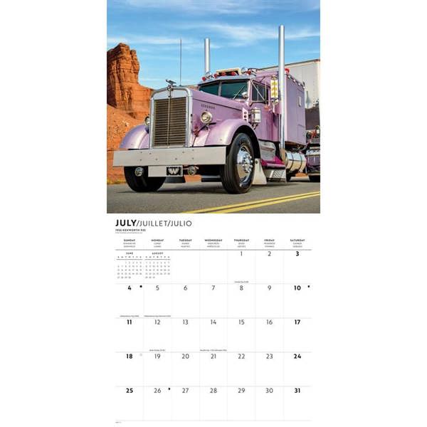 Trucks Calendar 2027, Wall Calendars, Month To View, Transport, Gift