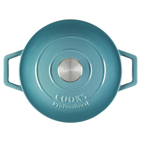 Cooks Professional Set of 5 Cast Iron | Teal