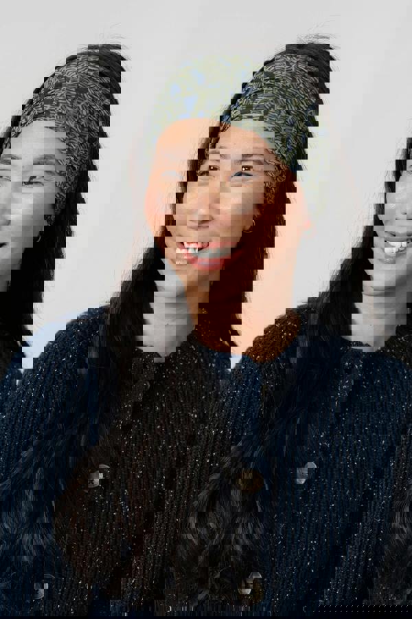 Lily & Me Multiband Fern Print Navy