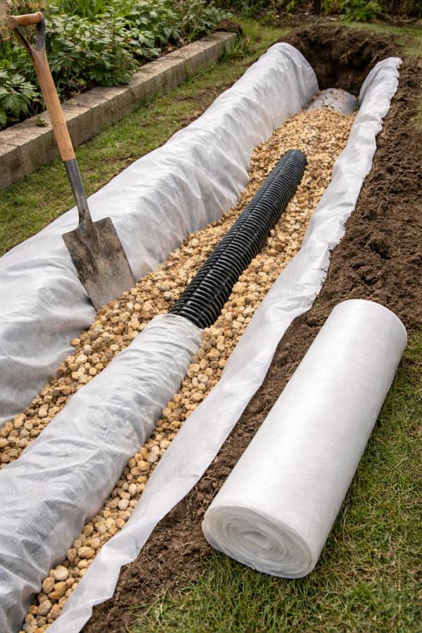 Spudulica Home & Garden 2.25m Wide 80gsm Non Woven Geotextile Fabric | Lightweight Drainage Membrane