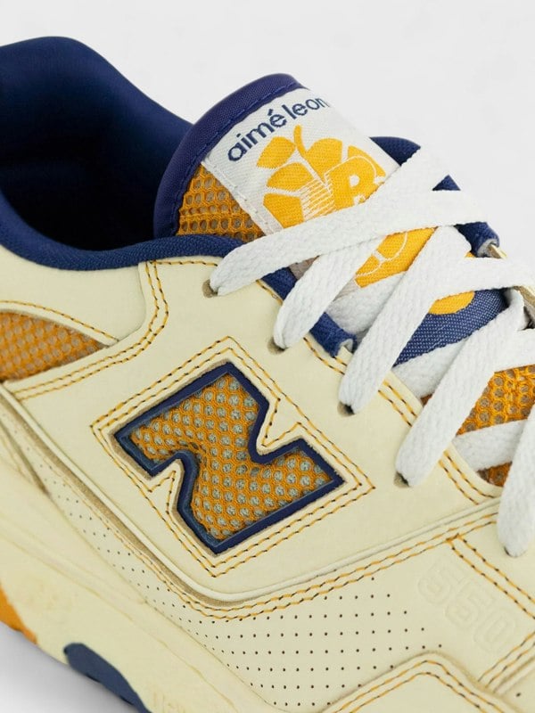 Aimé Leon Dore New Balance 550 Basketball Oxfords Yellow