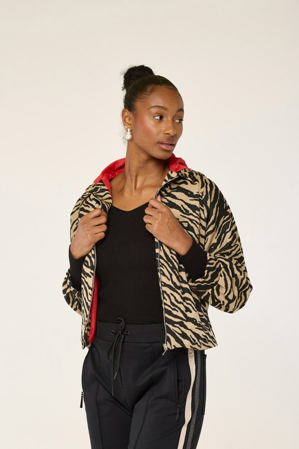 Lioness by TF Camel Zebra Hoodie