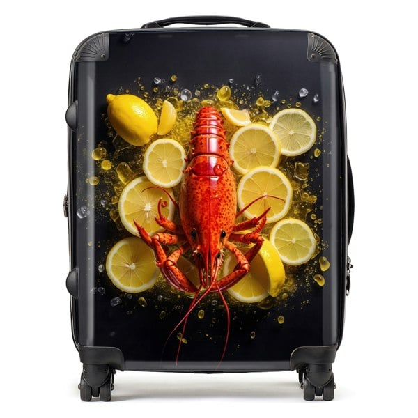 Warren Reed Lobster On Lemons Suitcase