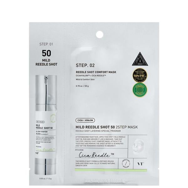VT Cosmetics  Gifts & Sets Mild Reedle Shot 50 2-Step Mask 25g