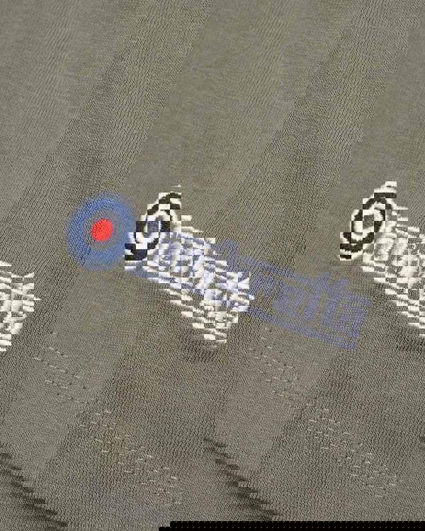 Lambretta Mens Classic Retro Stripe Logo Mod Ska Casual T-Shirt