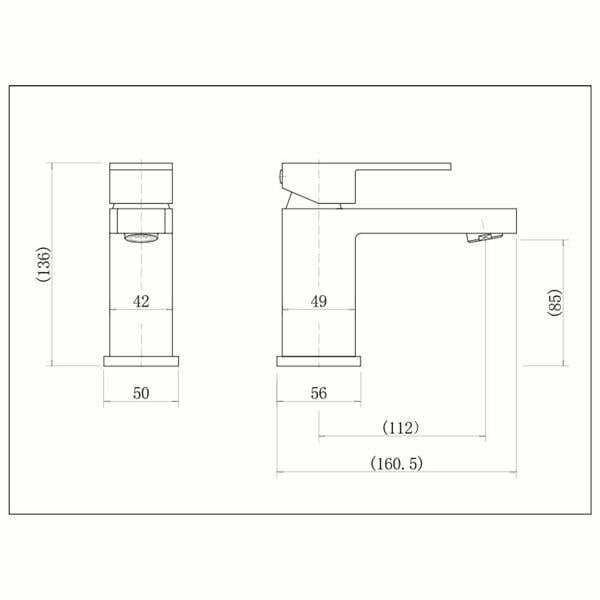 Flode Glan | Mono Basin Mixer Tap | Chrome