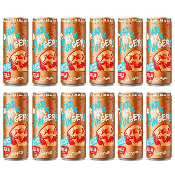 Dead Man Fingers GOLDEN RUM & LIGHT COLA CANS 12X250ml