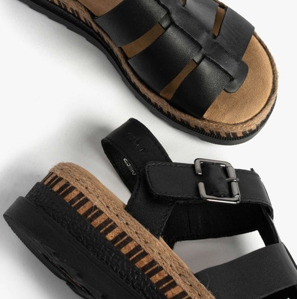 Rieker V7904-00 Womens Sandals - Black