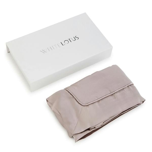 White Lotus Beauty 100% Mulberry Silk Pillowcase Cruelty Free Luxury