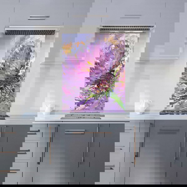 Warren Reed - Designer Abstract Thistle Explosion Kitchen Splashback