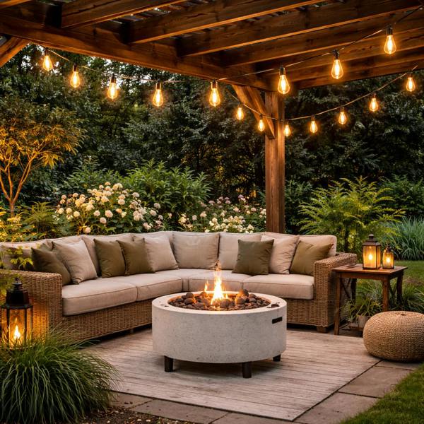Gardenwize 10 LED Timeless Caged Lantern Solar String Lights Vintage Hanging Lights