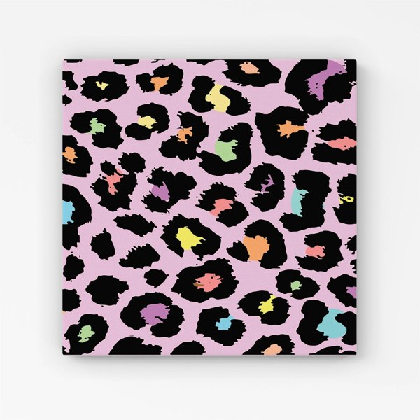 Warren Reed Pink Leopard Print Canvas