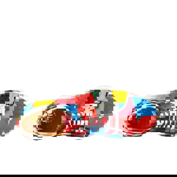 Embassy London Camila - Groovy - Women's platform sole leather lace-up trainer