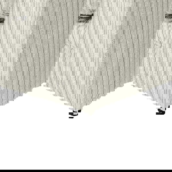 SQUAREBOXX Dylan Jumbo Cord 3+2 Seater Fabric Sofa in Cream