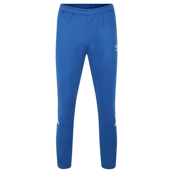 Umbro Mens Total Tapered Training Jogging Bottoms - Royal Blue/White