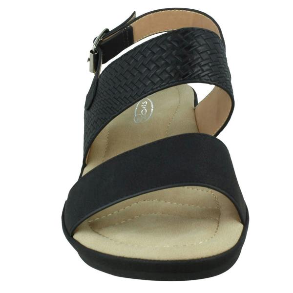 Spot On Ladies Spot On Low Wedge Mules F00287