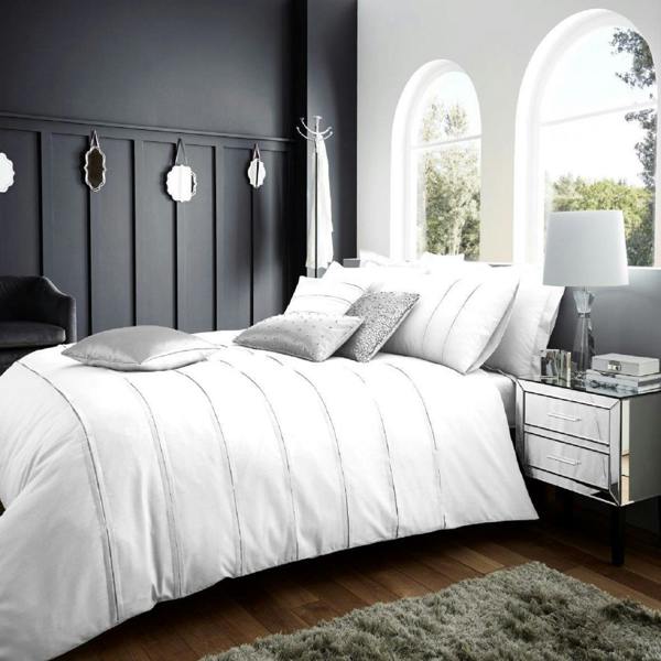 Smart Living Schema Duvet Set - White