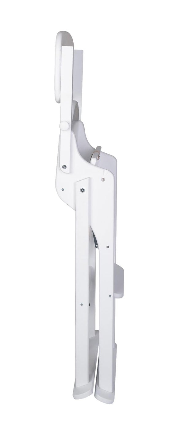 Safetots Deluxe Putaway Folding Wooden High Chair, White, Highchair for Baby and Toddler, Pre-Assembled
