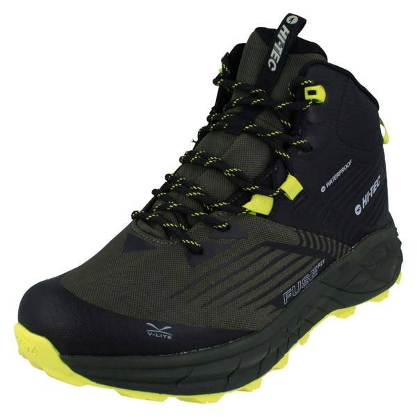 Hi-Tec Mens Hi-Tec Waterproof Walking Boots Fuse Trail Mid WP