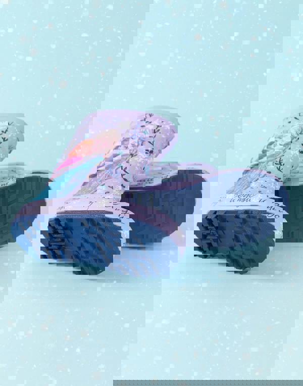 Disney Frozen Girls Purple Elsa & Anna Wellington Boots without Handles