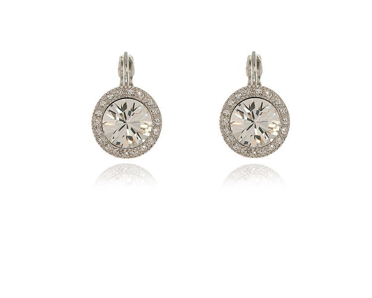 Cachet London Sosie Pavee Silver Earrings